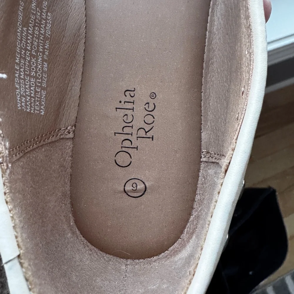Ophelia Rose White Studded Flats - Picture 4 of 4